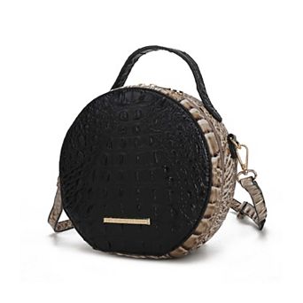 MKF Collection Ynnari Croc-Embossed Round Crossbody Bag by Mia K.