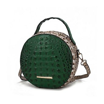 MKF Collection Ynnari Croc-Embossed Round Crossbody Bag by Mia K.