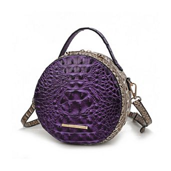 MKF Collection Ynnari Croc-Embossed Round Crossbody Bag by Mia K.