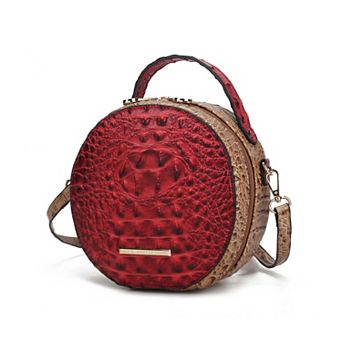 MKF Collection Ynnari Croc-Embossed Round Crossbody Bag by Mia K.