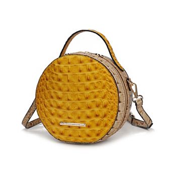 MKF Collection Ynnari Croc-Embossed Round Crossbody Bag by Mia K.