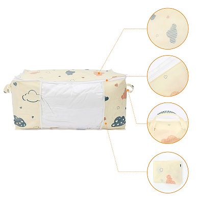 1 Pack Clothes Storage, Storage Bags, Moving Bags, for Organizing Bedroom, Clothing with Handles