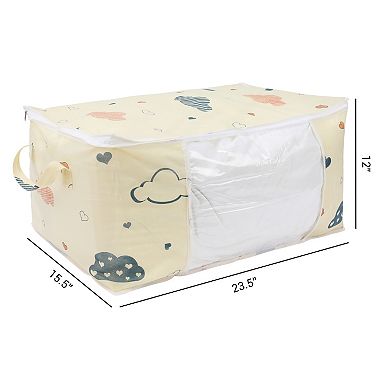 1 Pack Clothes Storage, Storage Bags, Moving Bags, for Organizing Bedroom, Clothing with Handles