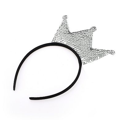 Fashion Crown Sequins Headband for Halloween for Girls 1 Pc