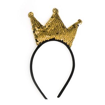 Fashion Crown Sequins Headband for Halloween for Girls 1 pc