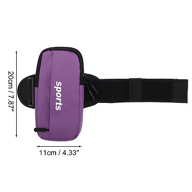 1 Pc Phone Holder Arm Bands with Zipper for Hiking Gym