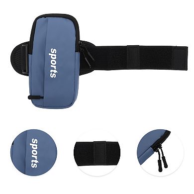 1 Pc Phone Holder Arm Bands with Zipper for Hiking Gym