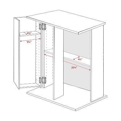 Prepac Small Locking Multimedia Storage Cabinet