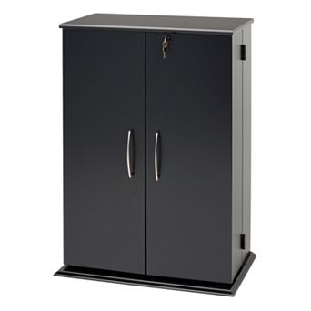 Prepac Small Locking Multimedia Storage Cabinet