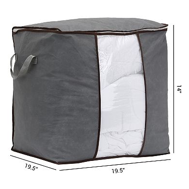 1 Pack Foldable Clothes Storage Bags with Handles, Closet Organizers and Storage