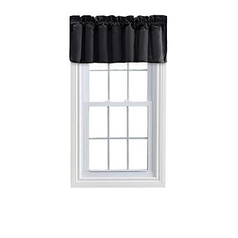 Stacey 3" Rod Pocket Solid Color Window Lined Filler Valance