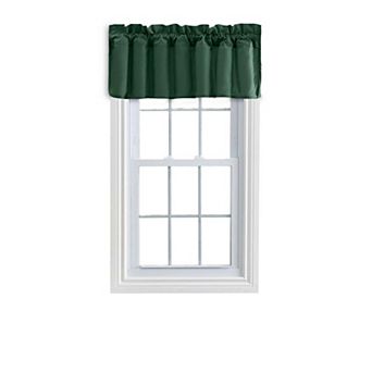 Stacey 3" Rod Pocket Solid Color Window Lined Filler Valance