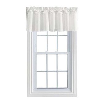 Stacey 3" Rod Pocket Solid Color Window Lined Filler Valance