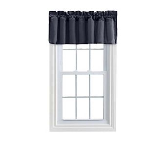 Stacey 3" Rod Pocket Solid Color Window Lined Filler Valance