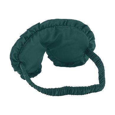 Soft Flowers Style Sleep Mask Dark Green Eye Shade Cover for Light for Travel