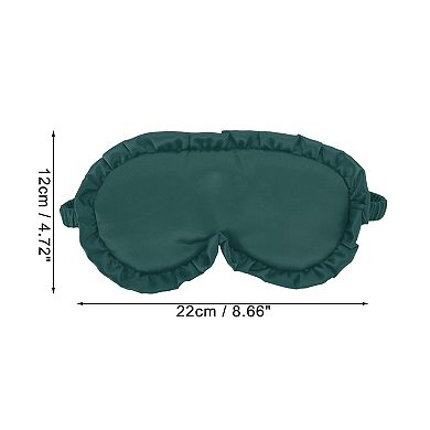 Soft Flowers Style Sleep Mask Dark Green Eye Shade Cover for Light for Travel