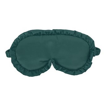 Soft Flowers Style Sleep Mask Dark Green Eye Shade Cover for Light for Travel
