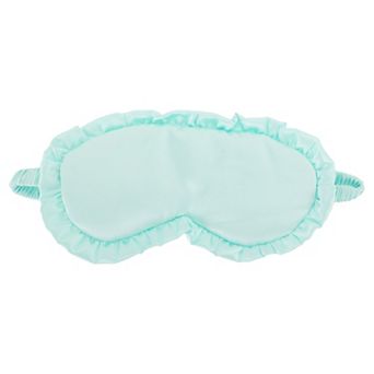 Soft Flowers Style Sleep Mask Dark Green Eye Shade Cover for Light for Travel