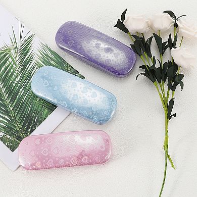 Love Pattern Eyeglasses Case Lightweight Eyeglasses Storage 6.38"x2.44"x1.46"