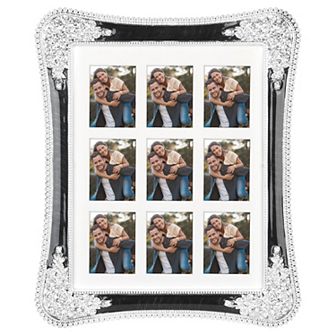 1 pc Plated Picture Frame with Crystal for Wedding Shiny with Clear Glass Photo Frames