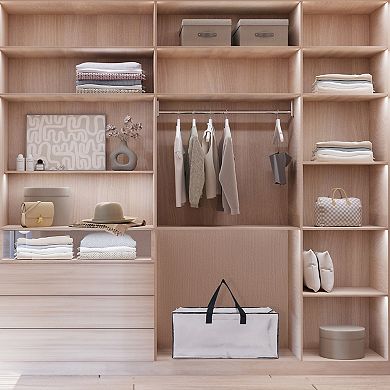 1 Pc Clothes Storage, Storage Bag, Moving Bags for Organizing Blanket, Closet Organizer with Handles