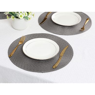 Rustic Placemats Set of 6 Woven Placemats for Dining Table Decor Indoor Outdoor Kitchen Table Mat