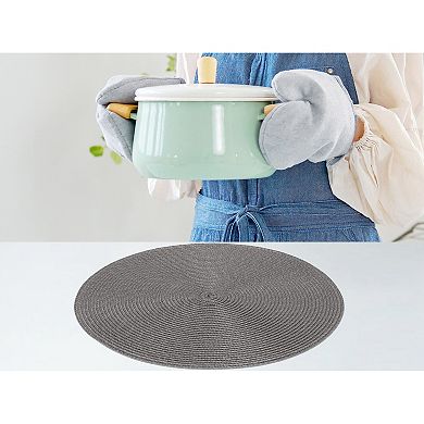 Rustic Placemats Set of 6 Woven Placemats for Dining Table Decor Indoor Outdoor Kitchen Table Mat