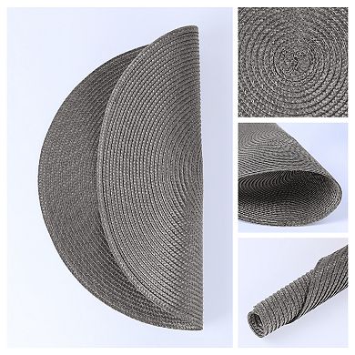 Rustic Placemats Set of 6 Woven Placemats for Dining Table Decor Indoor Outdoor Kitchen Table Mat