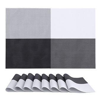 Placemats Set of 8, for Kitchen Dining Table Decor Heat Resistant Table Placemats