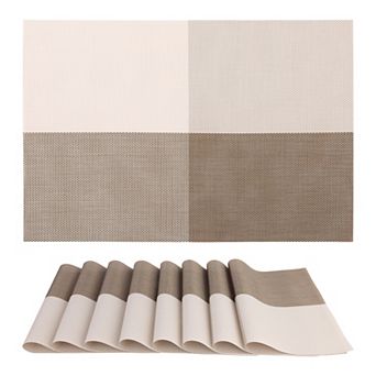 Placemats Set of 8, for Kitchen Dining Table Decor Heat Resistant Table Placemats