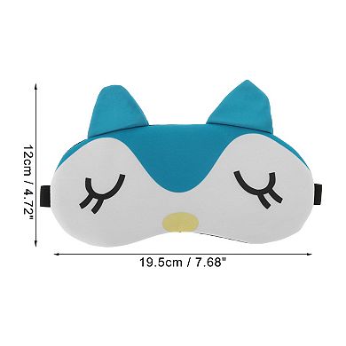 Soft Cute Penguins Eyes Sleep Mask Blue White Eye Shade Cover for Travel for Nap