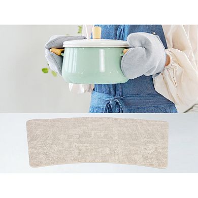 Set of 6 Faux Leather Placemats for Kitchen Dining Table Decor, Heat Resistant Table Placemats