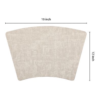 Set of 6 Faux Leather Placemats for Kitchen Dining Table Decor, Heat Resistant Table Placemats