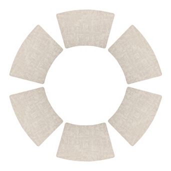 Set of 6 Faux Leather Placemats for Kitchen Dining Table Decor, Heat Resistant Table Placemats