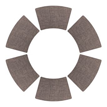 Set of 6 Faux Leather Placemats for Kitchen Dining Table Decor, Heat Resistant Table Placemats