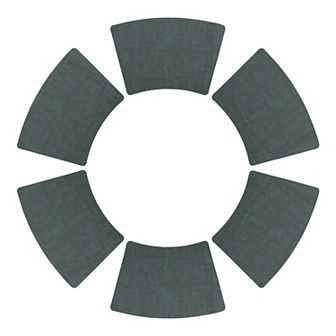 Set of 6 Faux Leather Placemats for Kitchen Dining Table Decor, Heat Resistant Table Placemats