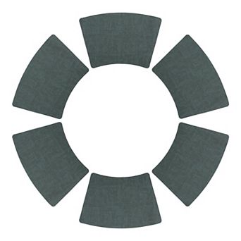 Set of 6 Faux Leather Placemats for Kitchen Dining Table Decor, Heat Resistant Table Placemats