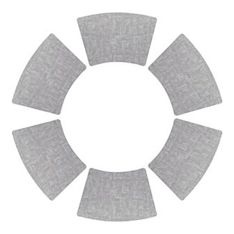 Set of 6 Faux Leather Placemats for Kitchen Dining Table Decor, Heat Resistant Table Placemats