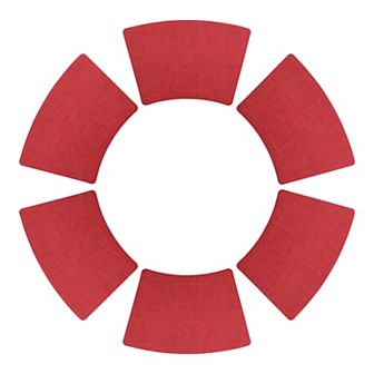 Set of 6 Faux Leather Placemats for Kitchen Dining Table Decor, Heat Resistant Table Placemats