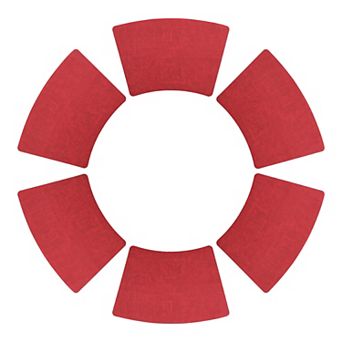 Set of 6 Faux Leather Placemats for Kitchen Dining Table Decor, Heat Resistant Table Placemats