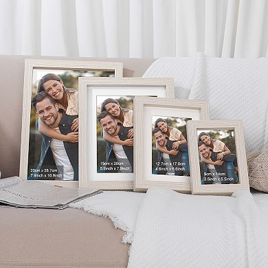 Picture Frame, Rustic Texture Frame Distressed Farmhouse Photo Frames