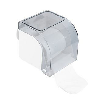 1 pc Tissue Box Cover with Suction Cup for Bedroom Table Grey