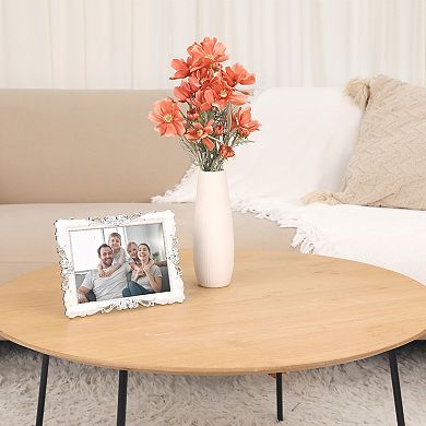 1 Pcs Picture Frame Retro Plated Picture Frame Decorated with Crystals Photo Frames 7x10in