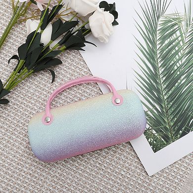 Eyeglasses Case 6.29"x2.76"x1.97" Pink Yellow 1 Pc