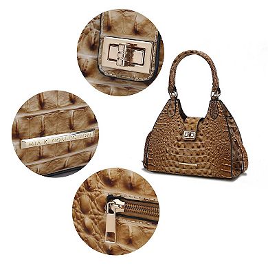 MKF Collection Ava Faux Crocodile-Embossed Women’s Tote by Mia K