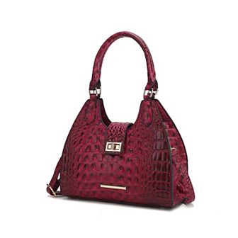 MKF Collection Ava Faux Crocodile-Embossed Women’s Tote by Mia K