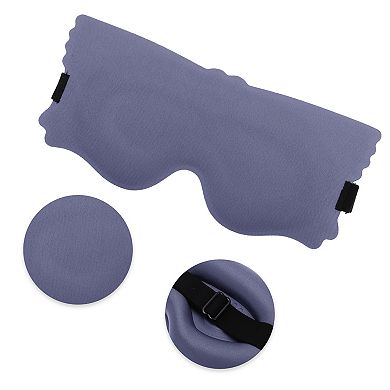 Soft Elastic Buckle Band 3D Eye Mask 3D Eye Shade Cover for Rest 1 Pc