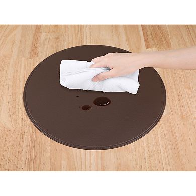 Set of 6 Placemats, Faux Leather Placemats for Kitchen Dining Table Decor Table Placemats