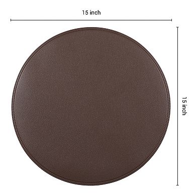 Set of 6 Placemats, Faux Leather Placemats for Kitchen Dining Table Decor Table Placemats