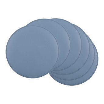 Set of 6 Placemats, Faux Leather Placemats for Kitchen Dining Table Decor Table Placemats